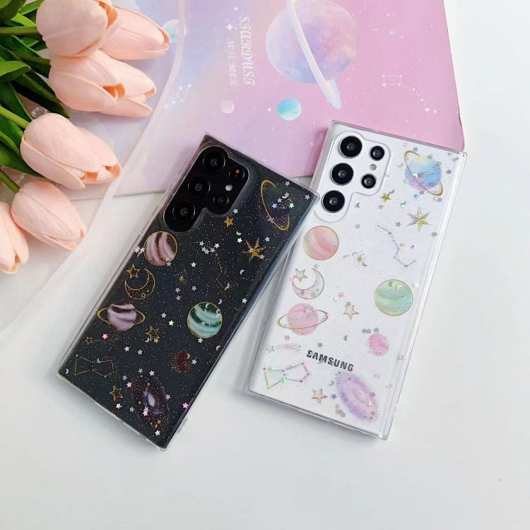 For Samsung Galaxy S25 Ultra 5G Cosmic Star Glitter Epoxy TPU Phone Case(Transparent) by buy2fix