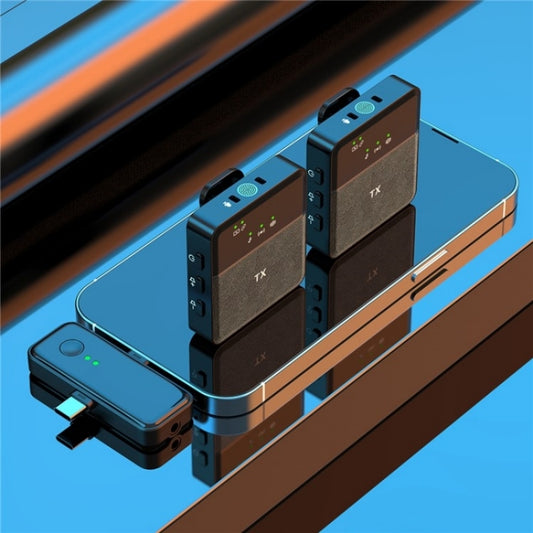 SX31 3 in 1 Lavalier 2.4G Wireless Noise Reduction Mic with Dual Transmitter + Receiver by buy2fix