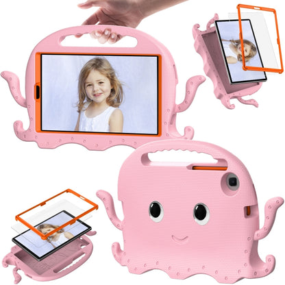 For Samsung Galaxy Tab A9 8.7 X110/X115 Octopus Style EVA Hybrid PC Shockproof Tablet Case with Strap(Pink) - Galaxy Tab A9 by buy2fix | Online Shopping UK | buy2fix