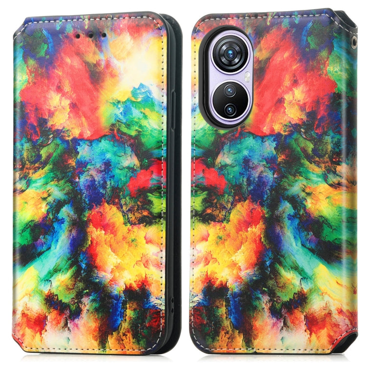 For Blackview A200 Pro CaseNeo Colorful Magnetic Leather Phone Case(Colorful Cloud) - More Brand by buy2fix | Online Shopping UK | buy2fix