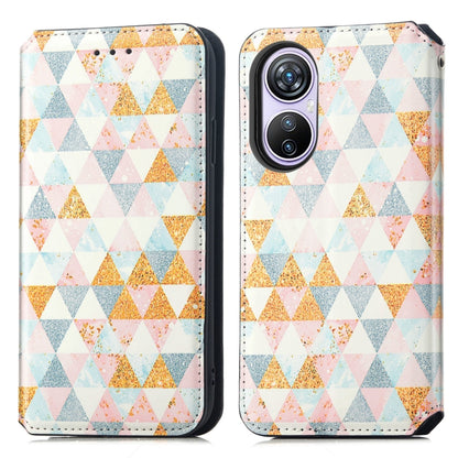 For Blackview A200 Pro CaseNeo Colorful Magnetic Leather Phone Case(Rhombus) - More Brand by buy2fix | Online Shopping UK | buy2fix