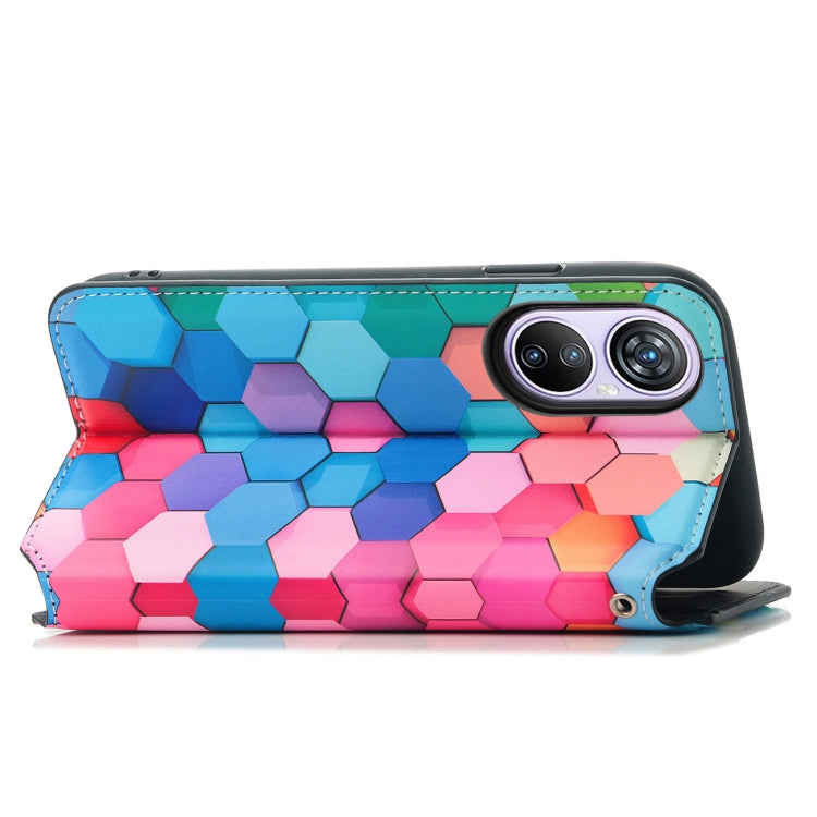 For Blackview A200 Pro CaseNeo Colorful Magnetic Leather Phone Case(Colorful Cube) - More Brand by buy2fix | Online Shopping UK | buy2fix