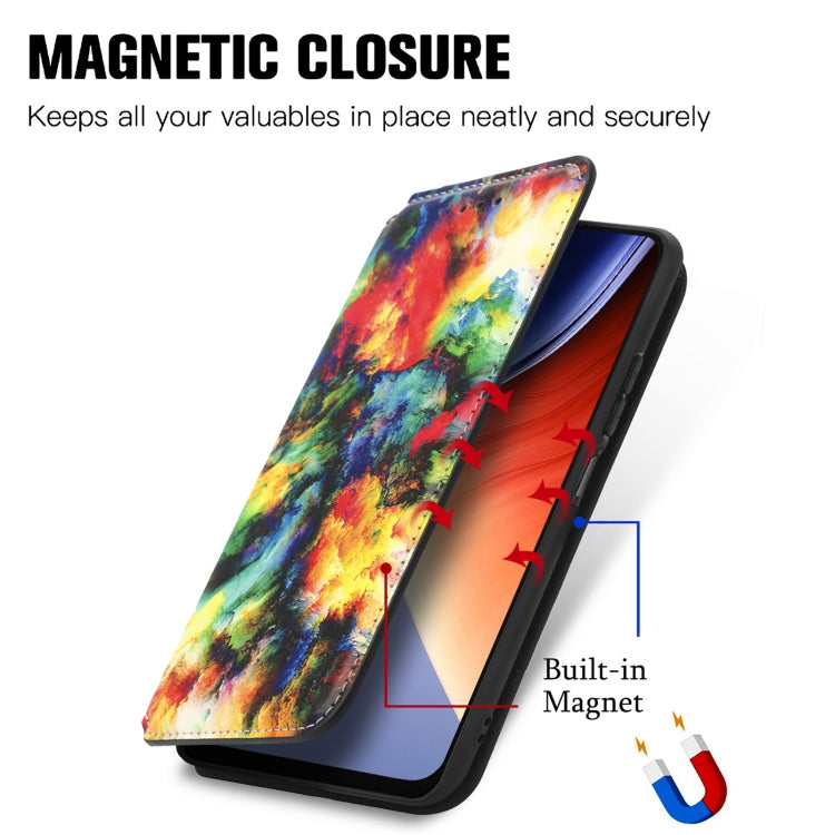 For Blackview  A96 CaseNeo Colorful Magnetic Leather Phone Case(Colorful Cloud) - More Brand by buy2fix | Online Shopping UK | buy2fix