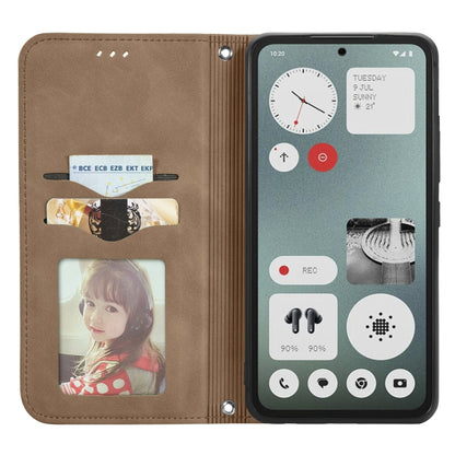For  Nothing CMF Phone 1 Retro Skin Feel Magnetic Flip Leather Phone Case(Brown) - Nothing Cases by buy2fix | Online Shopping UK | buy2fix