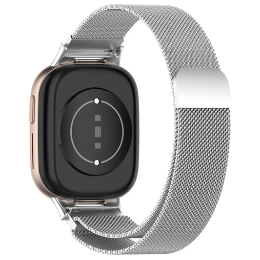 For Honor Watch 4 TMA-L19 Milan Magnetic Steel Mesh Watch Band(Silver) by buy2fix