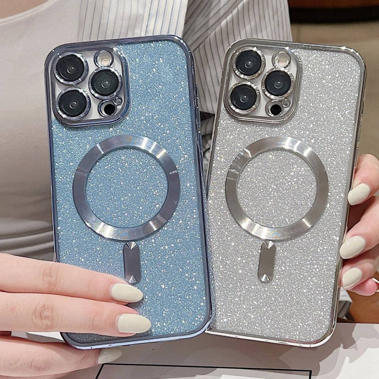 For iPhone 13 Glitter Electroplating MagSafe TPU Phone Case(Green) by buy2fix