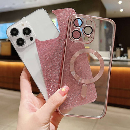 For iPhone 11 MagSafe Glitter Electroplating TPU Phone Case(Silver) - iPhone 11 Cases by buy2fix | Online Shopping UK | buy2fix