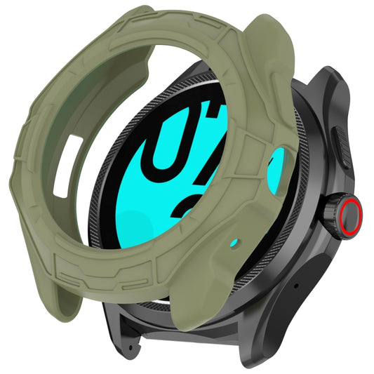 For Ticwatch Pro 5 Armored Semi-Enclosed TPU Watch Protective Case(Green) by buy2fix