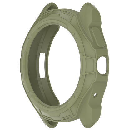 For Ticwatch Pro 5 Armored Semi-Enclosed TPU Watch Protective Case(Green) by buy2fix