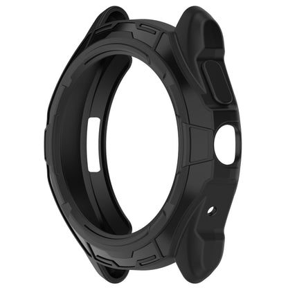 For Ticwatch Pro 5 Armored Semi-Enclosed TPU Watch Protective Case(Black) by buy2fix