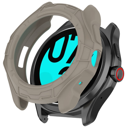 For Ticwatch Pro 5 Armored Semi-Enclosed TPU Watch Protective Case(Sandstone) by buy2fix