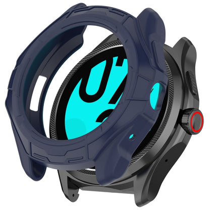 For Ticwatch Pro 5 Armored Semi-Enclosed TPU Watch Protective Case(Blue) by buy2fix