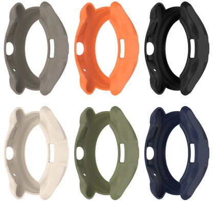 For Ticwatch Pro 5 Armored Semi-Enclosed TPU Watch Protective Case(Orange) by buy2fix