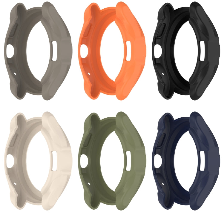 For Ticwatch Pro 5 Armored Semi-Enclosed TPU Watch Protective Case(Sandstone) by buy2fix