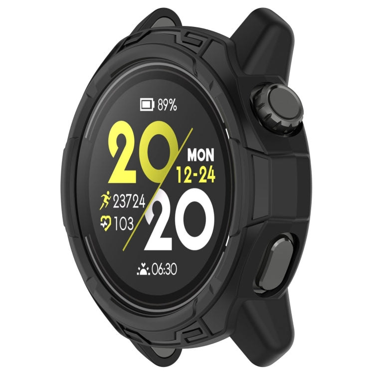 For COROS Pace 3 Armored Semi-Enclosed TPU Watch Protective Case(Black) by buy2fix