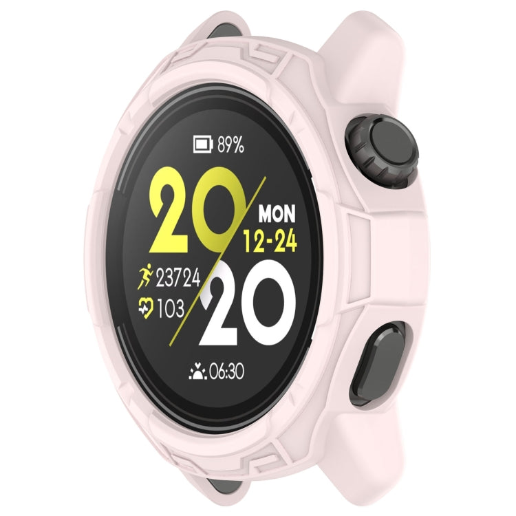 For COROS Pace 3 Armored Semi-Enclosed TPU Watch Protective Case(Pink) by buy2fix
