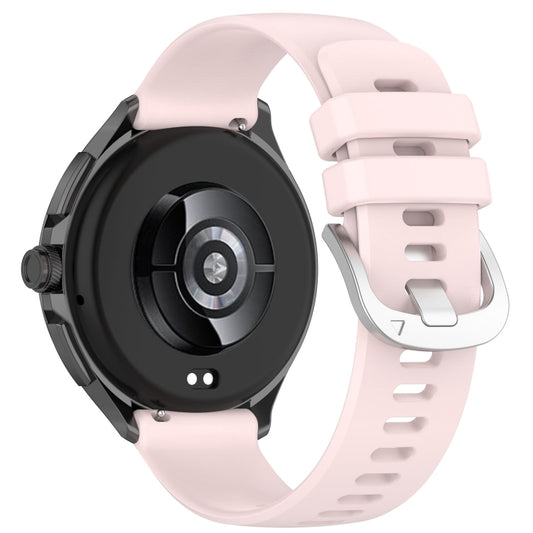 For Xiaomi Watch S3 Glossy Surface Silicone Watch Band(Pink) by buy2fix