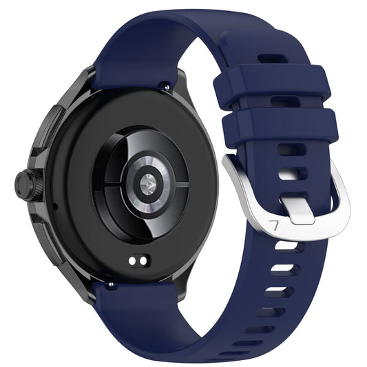 For Xiaomi Watch S3 Glossy Surface Silicone Watch Band(Dark Blue) by buy2fix