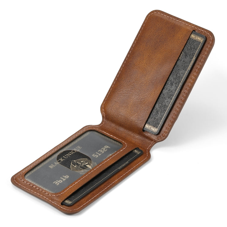 For iPhone 13 Suteni H15 MagSafe Oil Eax Leather Detachable Wallet Back Phone Case(Brown) - iPhone 13 Cases by Suteni | Online Shopping UK | buy2fix