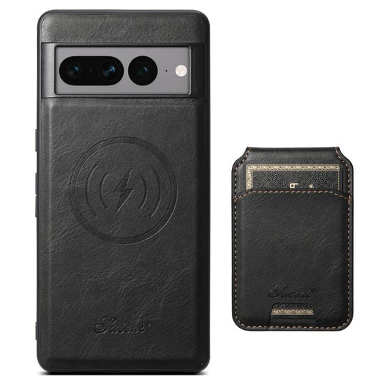 For Google Pixel 10 Suteni H15 Oil Eax Leather Detachable Wallet Back Phone Case(Black)