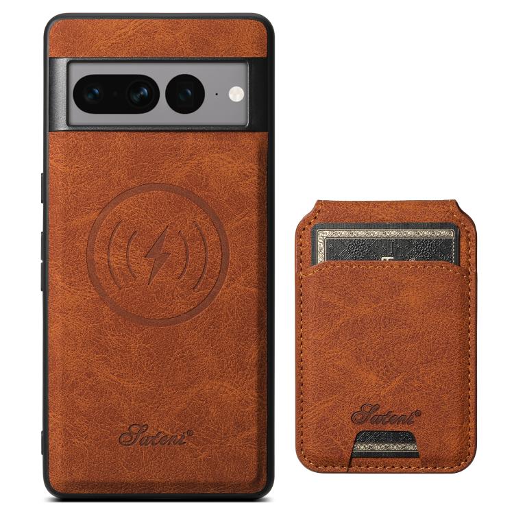 For Google Pixel 10 Pro XL Suteni H16 Litchi Texture Leather Detachable Wallet Back Phone Case(Khaki) - Google Cases by Suteni | Online Shopping UK | buy2fix