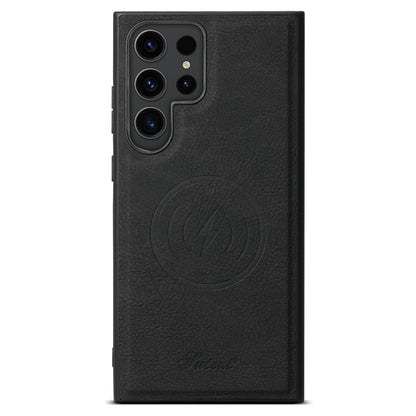 For Samsung Galaxy S24 Ultra 5G Suteni H16 Litchi Texture Leather Detachable Wallet Back Phone Case(Black) by Suteni