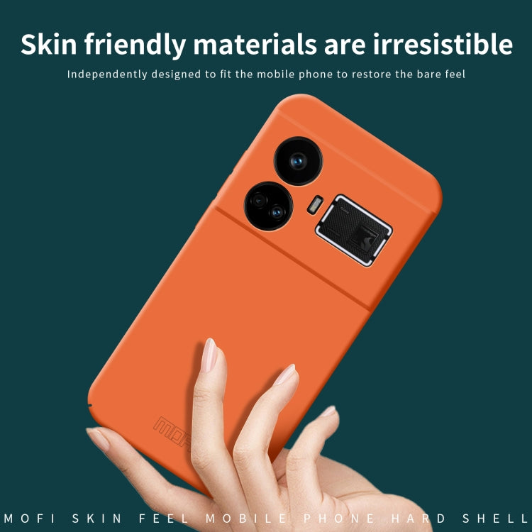 For Realme GT5 MOFI Qin Series Skin Feel All-inclusive PC Phone Case(Orange) - Realme Cases by MOFI | Online Shopping UK | buy2fix