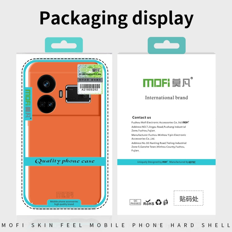 For Realme GT5 MOFI Qin Series Skin Feel All-inclusive PC Phone Case(Gray) - Realme Cases by MOFI | Online Shopping UK | buy2fix