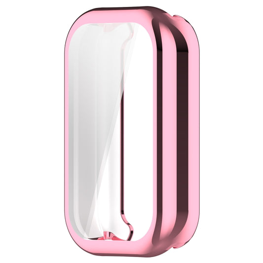 For Xiaomi Smart Band 8 Active Full Package TPU Electroplated Watch Protective Case(Pink) by buy2fix