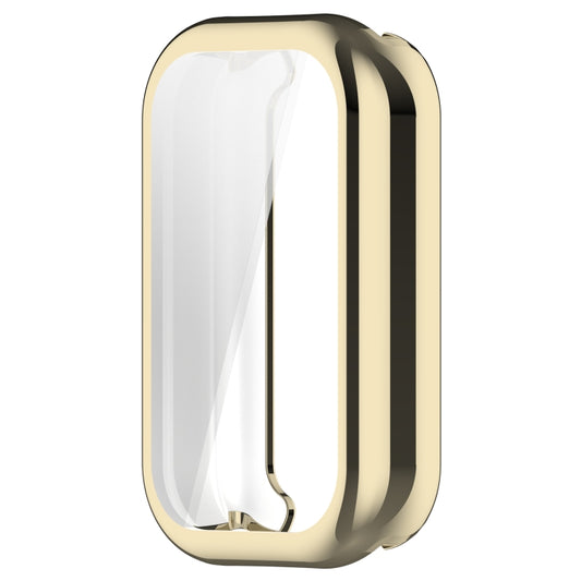 For Xiaomi Smart Band 8 Active Full Package TPU Electroplated Watch Protective Case(Light Gold) by buy2fix