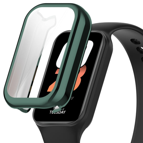 For Xiaomi Smart Band 8 Active Full Package TPU Electroplated Watch Protective Case(Green) by buy2fix