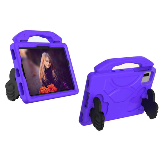 For Samsung Galaxy TAB S9 11 X710 2023 Thumb Bracket EVA Shockproof Tablet Case(Purple)