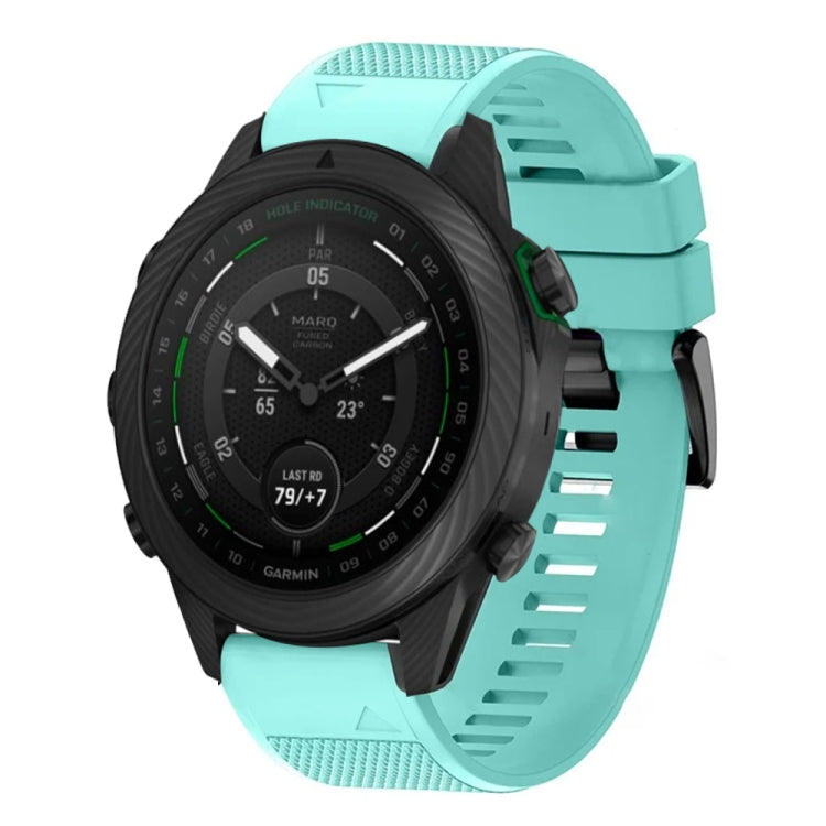 For Garmin MARQ Golfer 22mm Quick Release Silicone Watch Band(Mint Green) - Watch Bands by buy2fix | Online Shopping UK | buy2fix