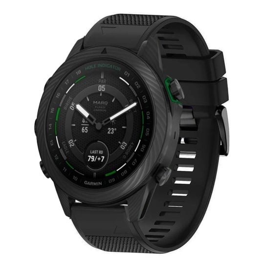 For Garmin MARQ Golfer Quick Release 22mm Silicone Watch Band(Black)