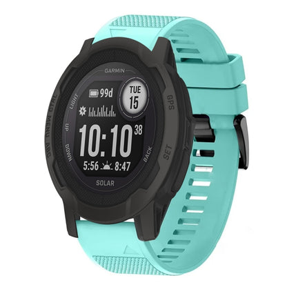 For Garmin  Instinct 2 Solar 22mm Quick Release Silicone Watch Band(Mint Green) - Watch Bands by buy2fix | Online Shopping UK | buy2fix