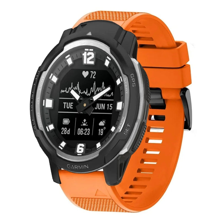 For Garmin Instinct Crossover 22mm Quick Release Silicone Watch Band(Orange) - Watch Bands by buy2fix | Online Shopping UK | buy2fix