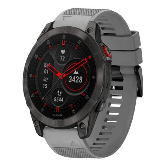 For Garmin Epix Gen 2 Quick Release 22mm Silicone Watch Band(Grey)