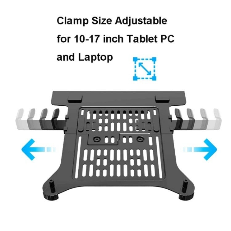 NB H100-FP For 10-17 inch Gas Spring Mechanism Full Motion Arm VESA Board Desktop Laptop Bracket by buy2fix