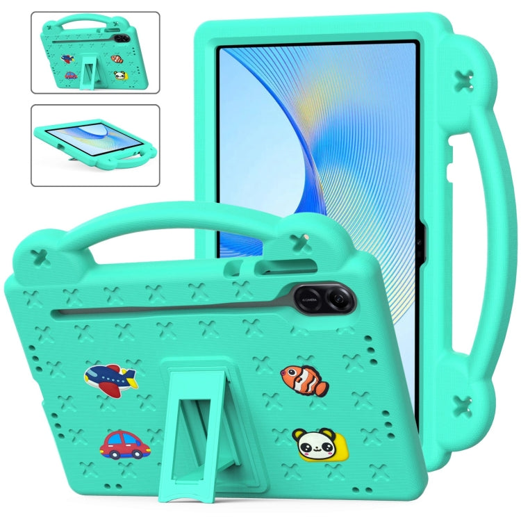 For Honor Pad X9 / X9 2024 Handle Kickstand Children EVA Shockproof Tablet Case(Mint Green) - Honor by buy2fix | Online Shopping UK | buy2fix