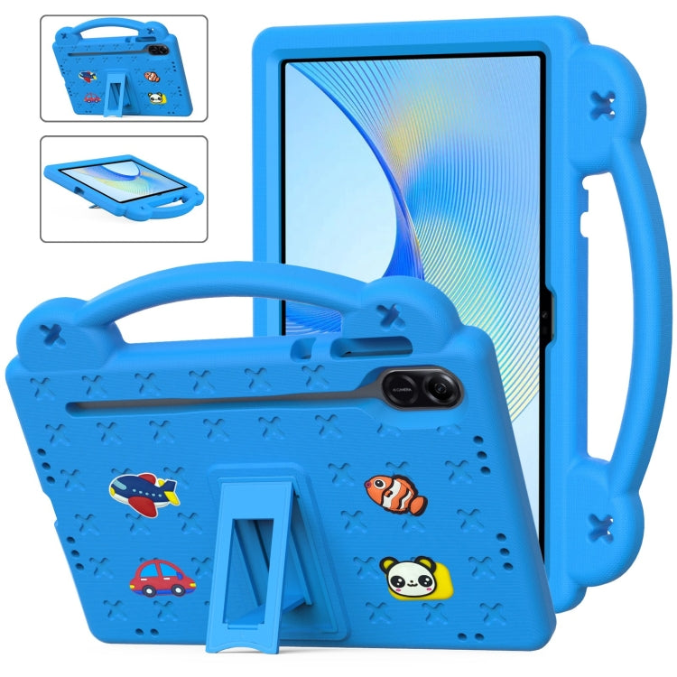 For Honor Pad X9 / X9 2024 Handle Kickstand Children EVA Shockproof Tablet Case(Sky Blue) - Honor by buy2fix | Online Shopping UK | buy2fix
