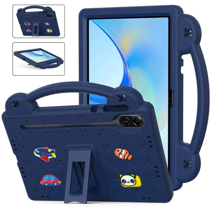 For Honor Pad X9 / X9 2024 Handle Kickstand Children EVA Shockproof Tablet Case(Navy Blue) - Honor by buy2fix | Online Shopping UK | buy2fix