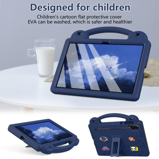 For Honor Pad X9 / X9 2024 Handle Kickstand Children EVA Shockproof Tablet Case(Navy Blue) - Honor by buy2fix | Online Shopping UK | buy2fix