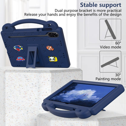 For Honor Pad X9 / X9 2024 Handle Kickstand Children EVA Shockproof Tablet Case(Navy Blue) - Honor by buy2fix | Online Shopping UK | buy2fix