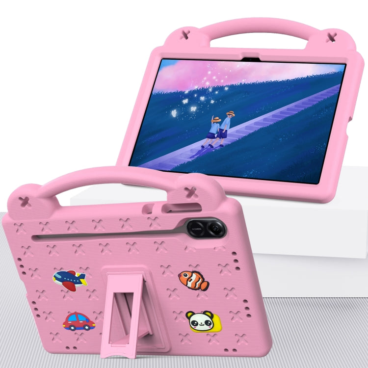For Honor X8 Pro 11.5 Handle Kickstand Children EVA Shockproof Tablet Case(Pink) - Honor by buy2fix | Online Shopping UK | buy2fix