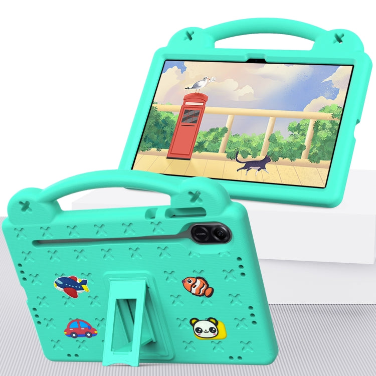 For Honor X8 Pro 11.5 Handle Kickstand Children EVA Shockproof Tablet Case(Mint Green) - Honor by buy2fix | Online Shopping UK | buy2fix