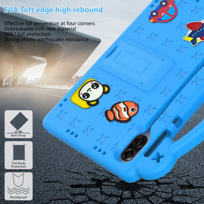 For Honor X8 Pro 11.5 Handle Kickstand Children EVA Shockproof Tablet Case(Sky Blue) - Honor by buy2fix | Online Shopping UK | buy2fix