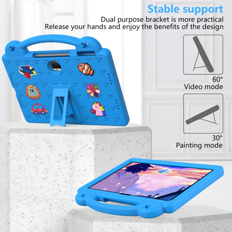 For Honor Pad 9 2023 12.1 Handle Kickstand Children EVA Shockproof Tablet Case(Sky Blue) - Honor by buy2fix | Online Shopping UK | buy2fix