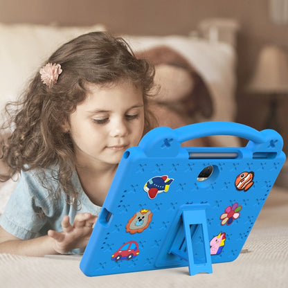 For Honor Pad 9 2023 12.1 Handle Kickstand Children EVA Shockproof Tablet Case(Sky Blue) - Honor by buy2fix | Online Shopping UK | buy2fix