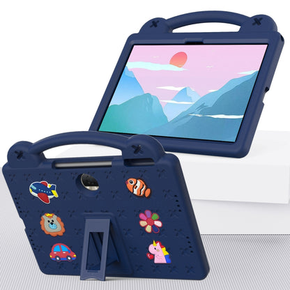 For Honor Pad 9 2023 12.1 Handle Kickstand Children EVA Shockproof Tablet Case(Navy Blue) - Honor by buy2fix | Online Shopping UK | buy2fix