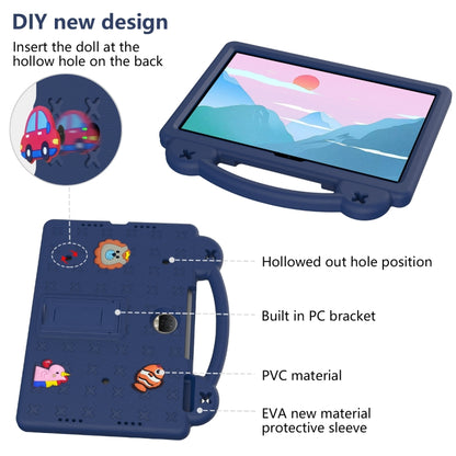 For Honor Pad 9 2023 12.1 Handle Kickstand Children EVA Shockproof Tablet Case(Navy Blue) - Honor by buy2fix | Online Shopping UK | buy2fix